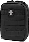 Molle system on the back can attach the kit to any MOLLE compatible gears and also a bicycle, motorcycle, backpack, belt, vehicle seat etc, easy to attach and unfasten.